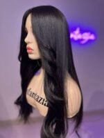 ⁦باروكة طول 24 لون طبيعي مائل للأسود⁩ - الصورة ⁦7⁩