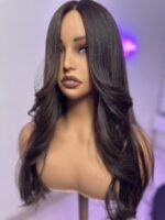 باروكة طول 22 مخصل بني بعسلي