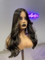باروكة طول ٢٤ انش لون بني مخصل عسلي